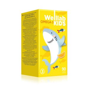 Омега-3 для детей WELLLAB KIDS OMEGA-3, 90 капсул 3